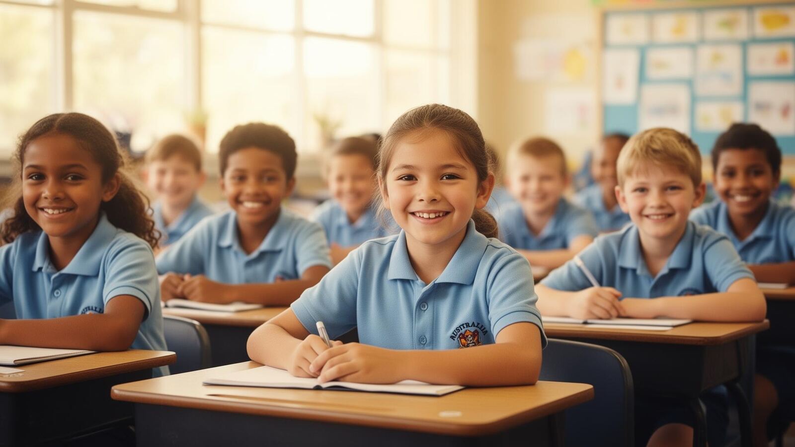 Children learning in a Mackay classroom